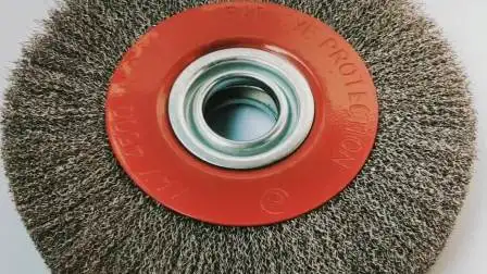 회전하는 녹 세탁기술자 스테인리스 닦는 기계 솔 바퀴